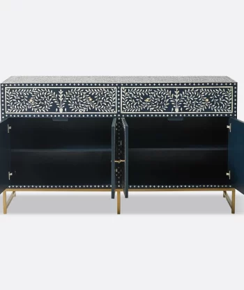 Bone Inlay Blue Buffet