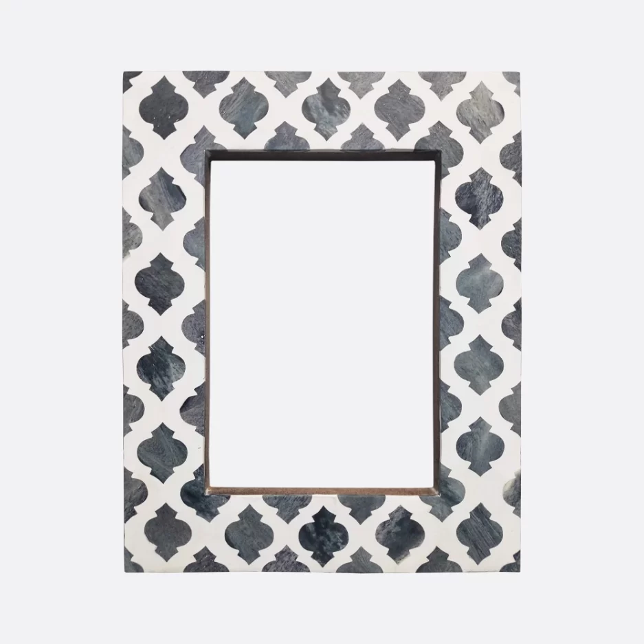 Bone Inlay Moroccan Photo Frame