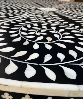 Bone Inlay Restaurant Dining Table