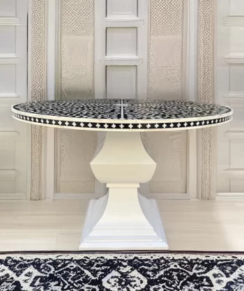 Bone Inlay Restaurant Dining Table