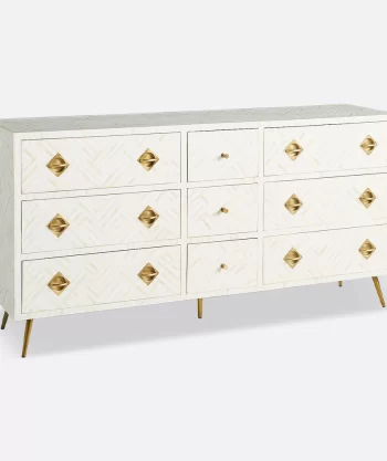 Bone Inlay White Sideboard