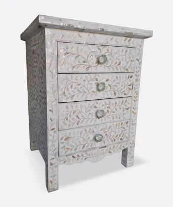Mop Inlay Bedside Table