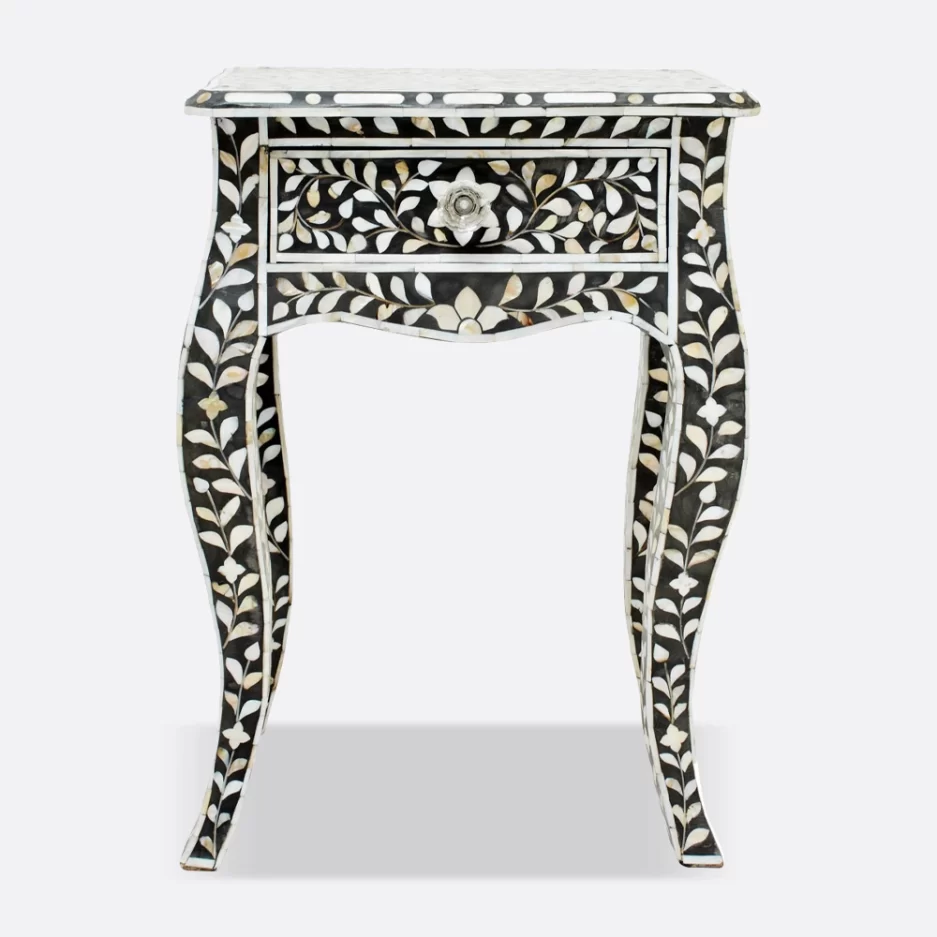 Mop Inlay Side Table