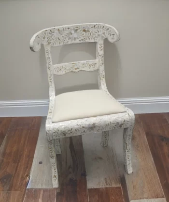 Luxurious Mother of pearl inlay chair