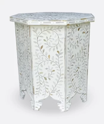 Mother of Pearl Inlay Side Table