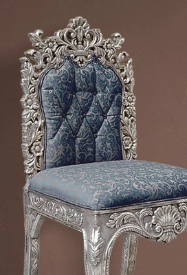 Silver handcrafted chair