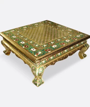 Brass Meenakari Chowki