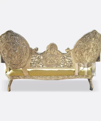 German Silver 3 Seater Sofa