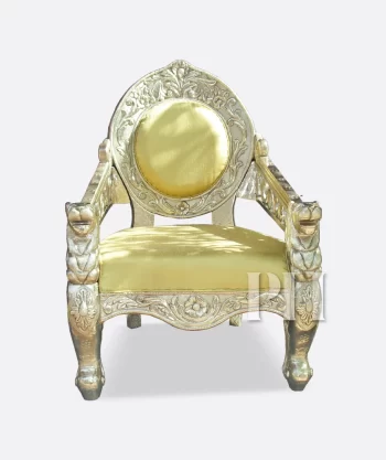 German Silver 3 Seater Sofa