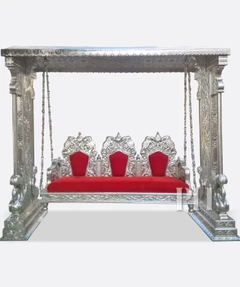 German Silver 3 Seater Jhula