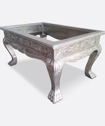 White Metal Coffee Table