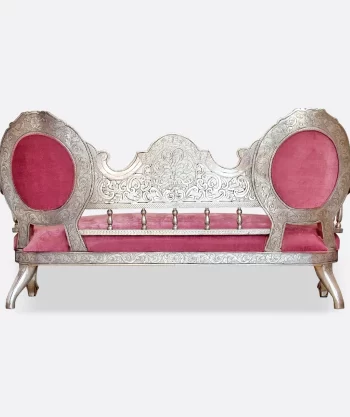 German Silver Handmade Sofa