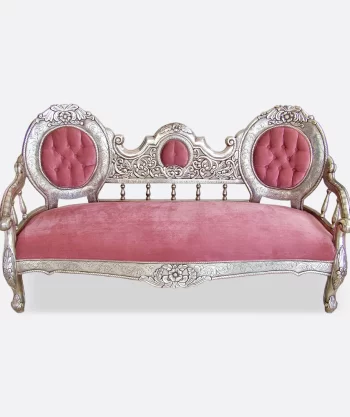 German Silver Handmade Sofa