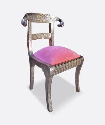 German Silver Regency Chair