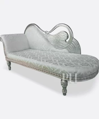 White Metal Sofa Lounger