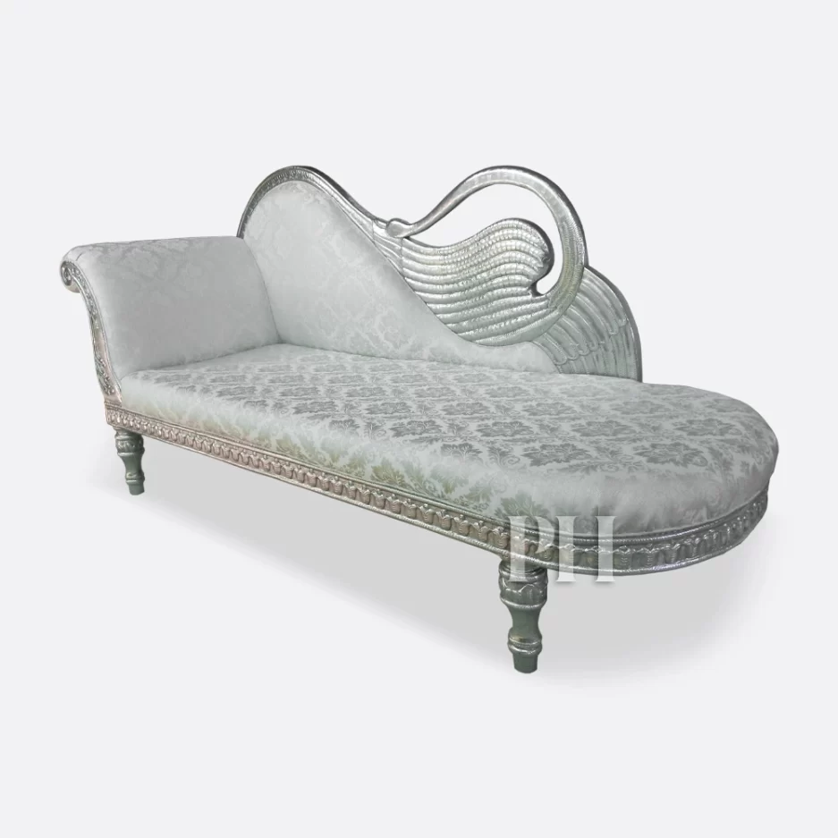 White Metal Sofa Lounger