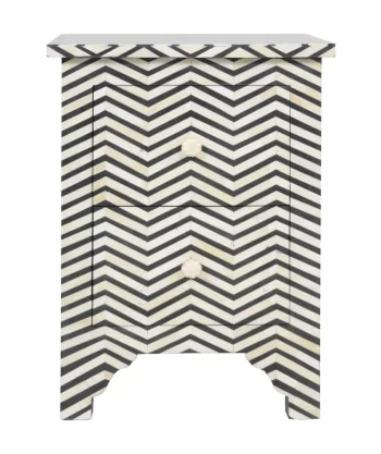 Bone Inlaid Bedside Drawer